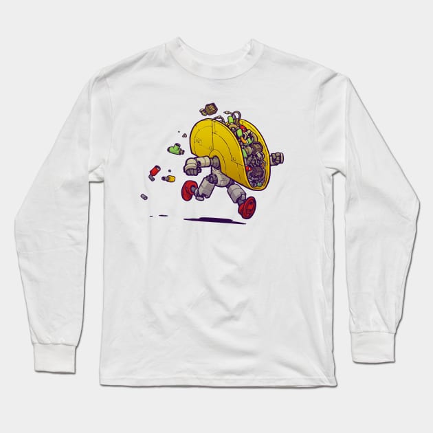 Tacobot Long Sleeve T-Shirt by jakeparker